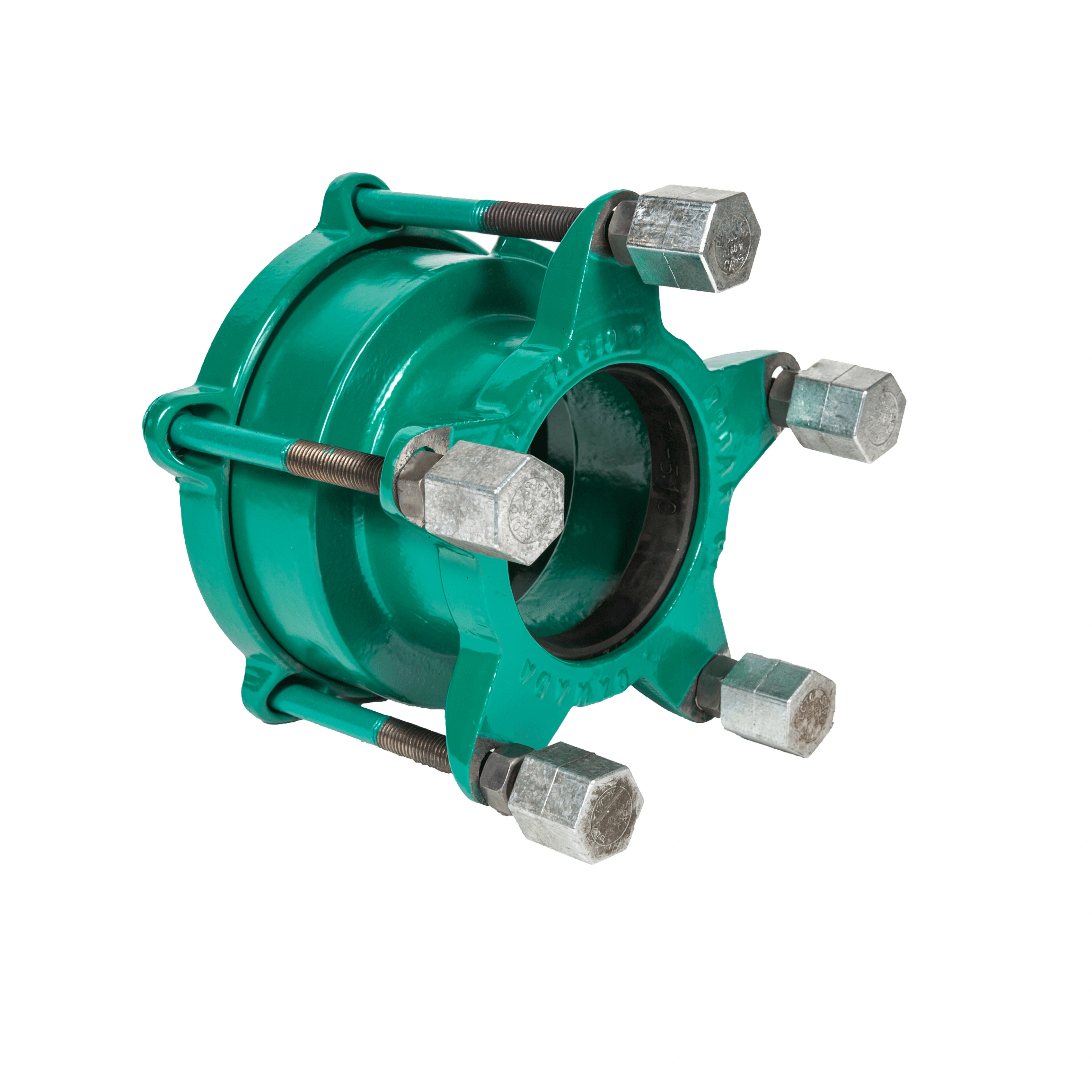 1507 & 1507R Cast Coupling with Anodes — enhanced product photograph