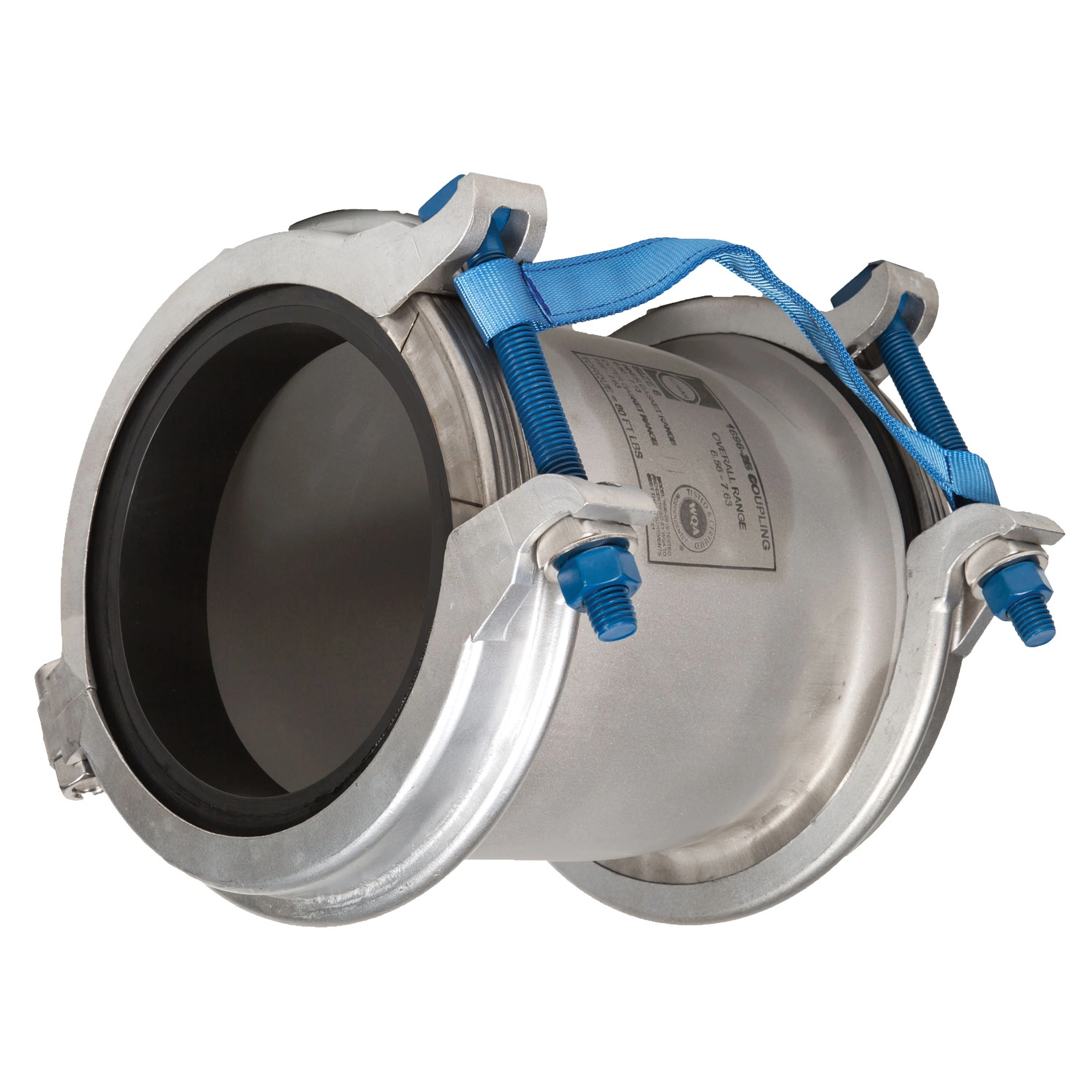 1696-2B Two Bolt Stainless Steel Coupling — enhanced product photograph